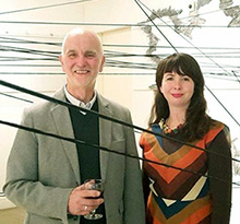 William Dick and Rebecca Dick at Double Vision Opening