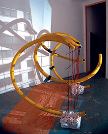 Photo of sculpture by Rebecca Dick